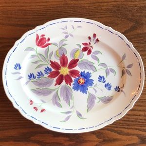 Adams 1657 antique English hand painted platter